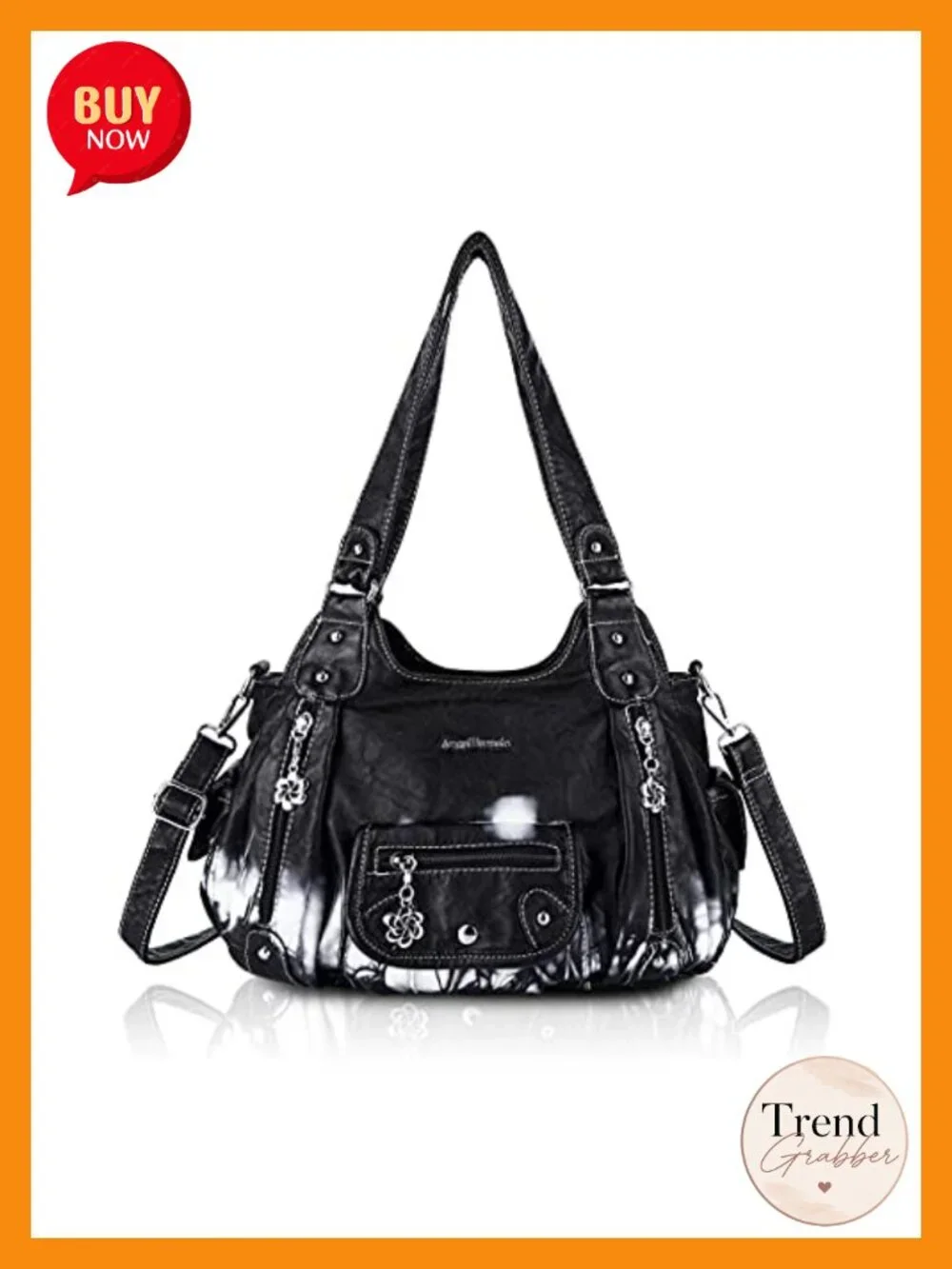 Women's Hobo Handbag Soft PU Leather Shoulder Bag Crossbody Tote